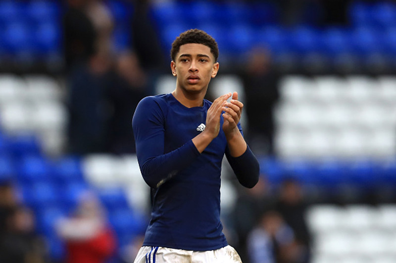 Jude Bellingham yfirgaf Birmingham fyrir Dortmund.