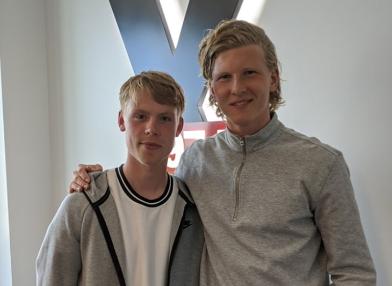 Bikarmeistararnir Ágúst Hlyns og Óttar Magnús