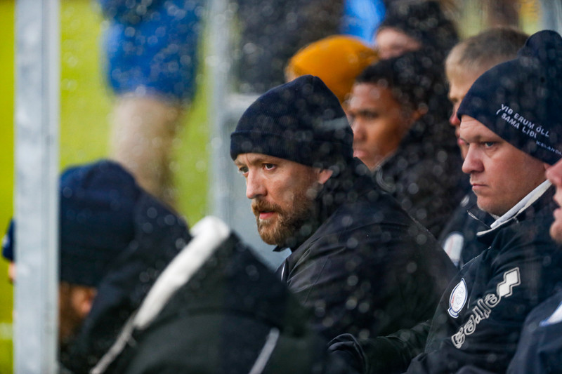 Sigurður Heiðar Höskuldsson, þjálfari Leiknis. Hann er brattur fyrir tímabilinu.