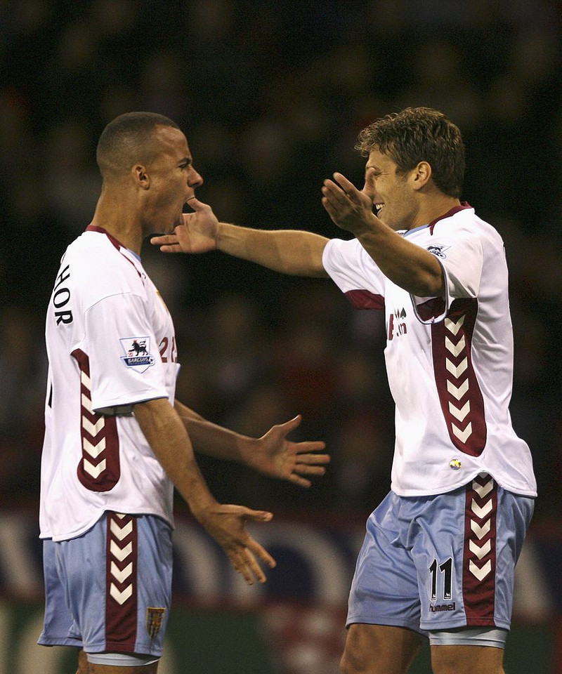 Agbonlahor lék fyrir Villa allan ferilinn. Petrov var lykilmaður hjá Celtic í sjö ár áður en hann skipti yfir í enska boltann.