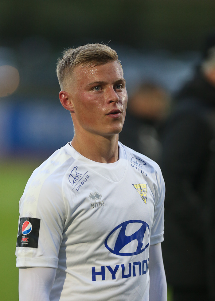Axel lék með Gróttu í fyrra.