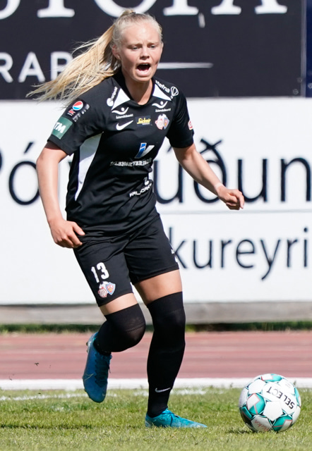 Jakobína leikur iðulega í vinstri bakverðinum hjá Þór/KA.