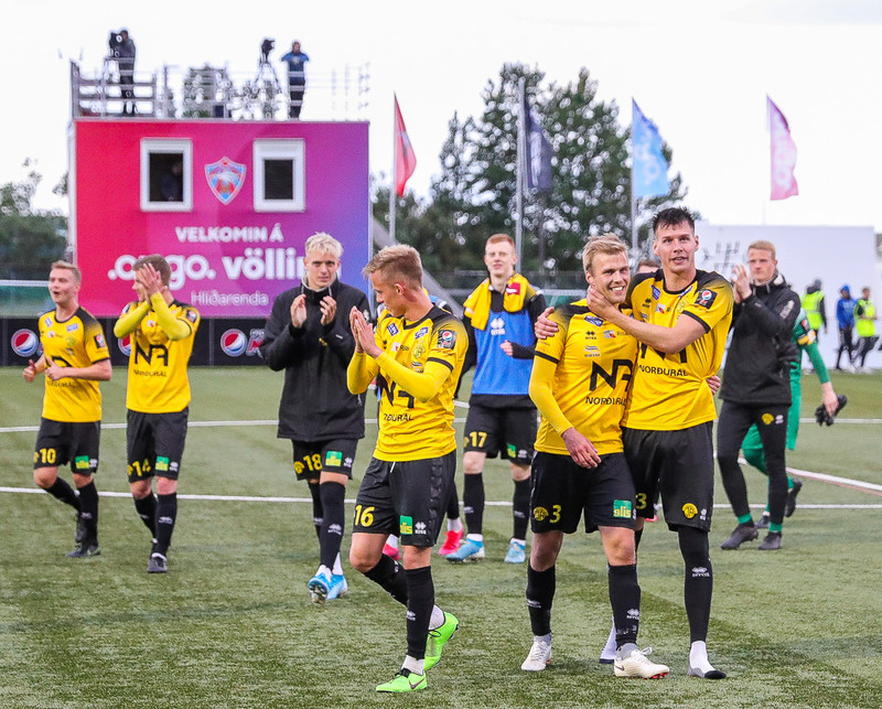 Skagamenn unnu Val á Hlíðarenda í fyrra.