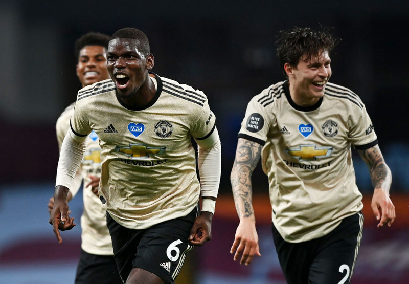 Pogba hefur verið mikið meiddur en skoraði nú eftir 453 daga þurrk.