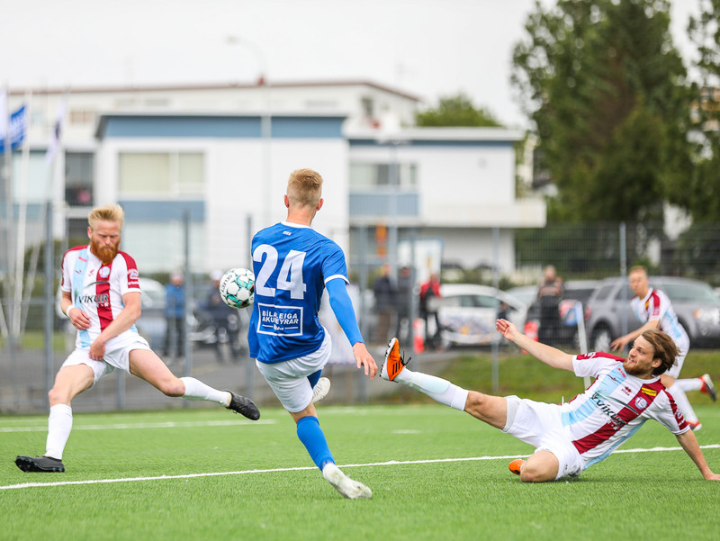 Myndaveisla: Leiknir vann Fram í sjö marka leik