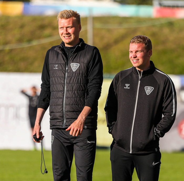 Andri og Birkir, aðal- og aðstoðarþjálfari ÍBV.