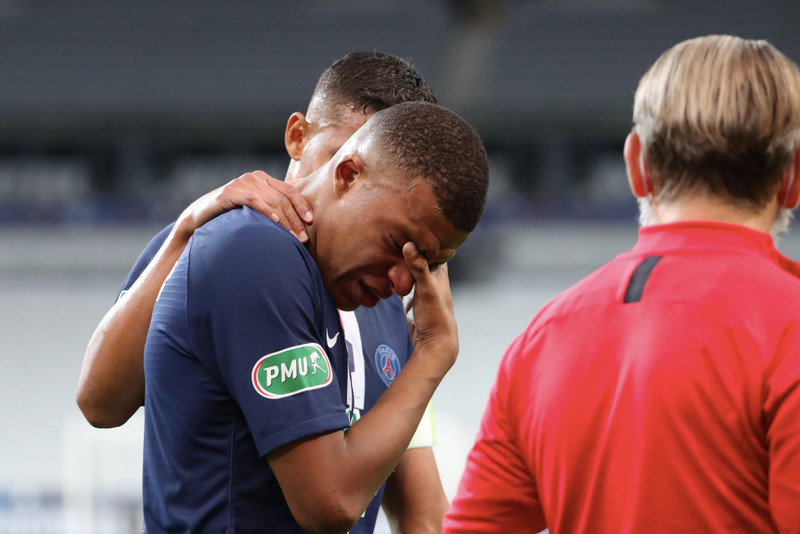 Mbappe í gær.