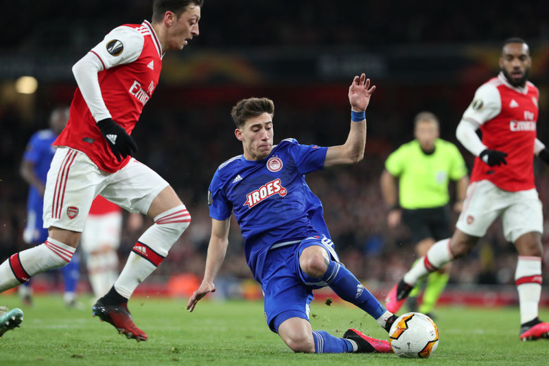 Kostas í leik gegn Arsenal.