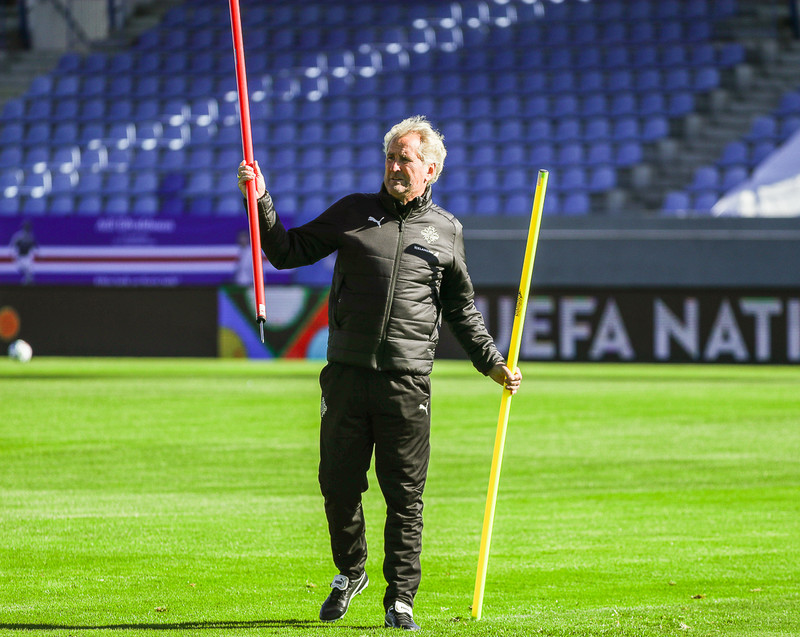 Erik Hamren landsliðsþjálfari.