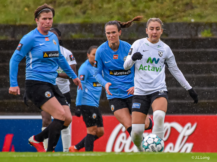 Andrea í leik með FH.