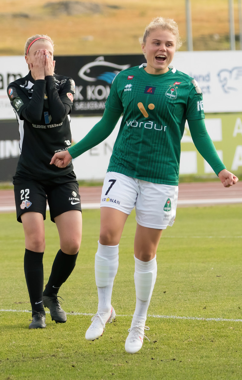 Myndaveisla: Breiðablik skoraði sjö á Akureyri