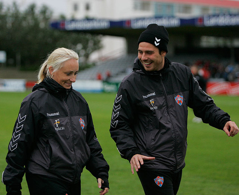 Elísabet Gunnarsdóttir og Freyr Alexandersson.