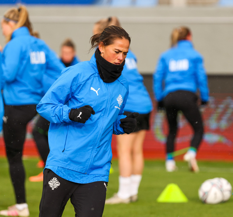 Sara Björk Gunnarsdóttir, landsliðsfyrirliði.