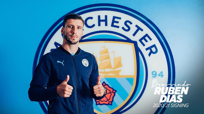 Ruben Dias kom til Manchester City í gær.