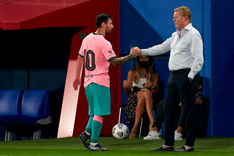 Messi og Koeman.