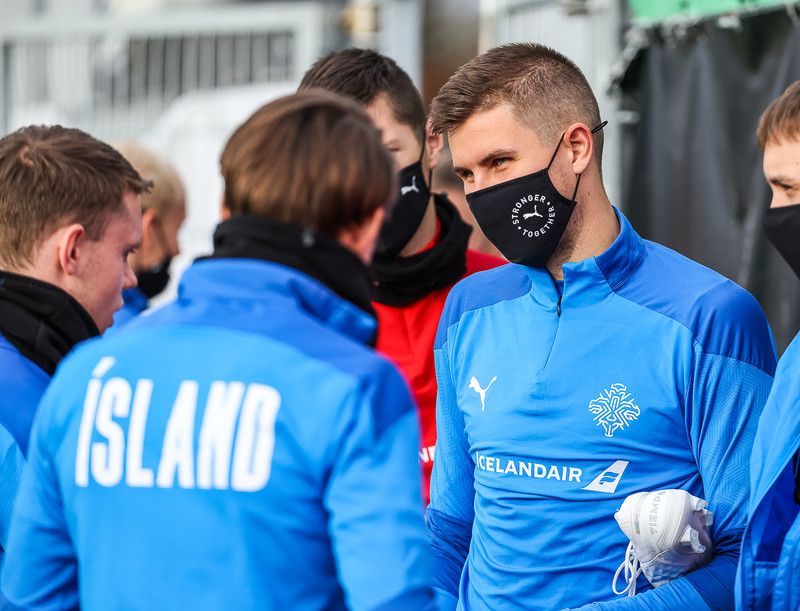 Myndaveisla: U21 æfði fyrir leikinn gegn Ítölum í gær