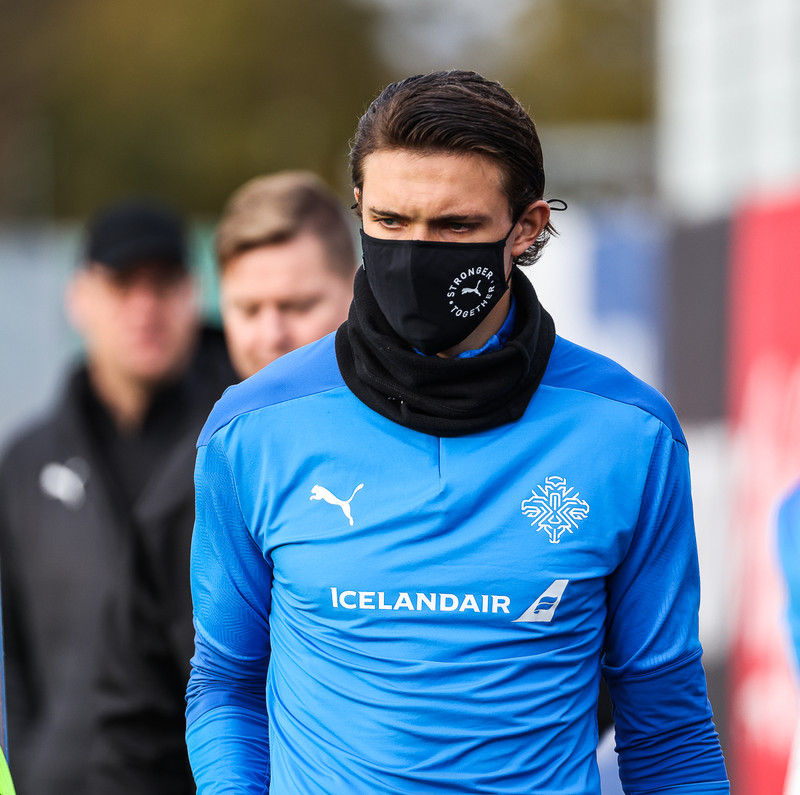 Myndaveisla: U21 æfði fyrir leikinn gegn Ítölum í gær
