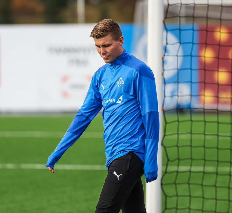 Myndaveisla: U21 æfði fyrir leikinn gegn Ítölum í gær
