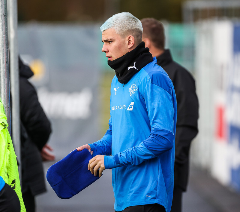 Myndaveisla: U21 æfði fyrir leikinn gegn Ítölum í gær