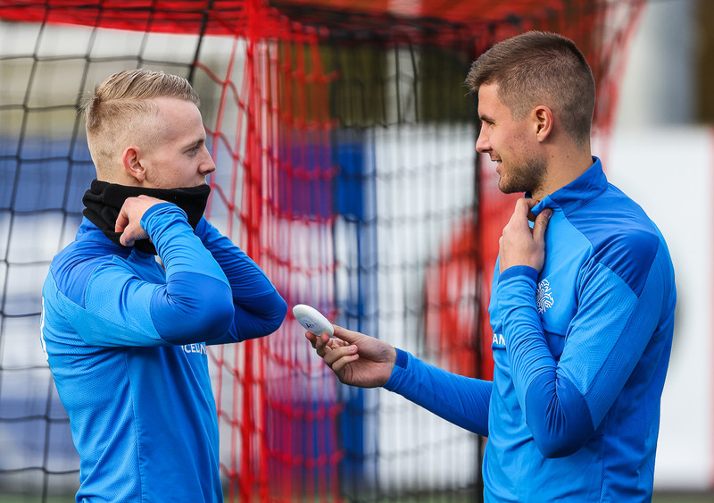Myndaveisla: U21 æfði fyrir leikinn gegn Ítölum í gær