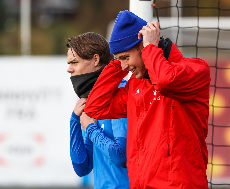 Myndaveisla: U21 æfði fyrir leikinn gegn Ítölum í gær