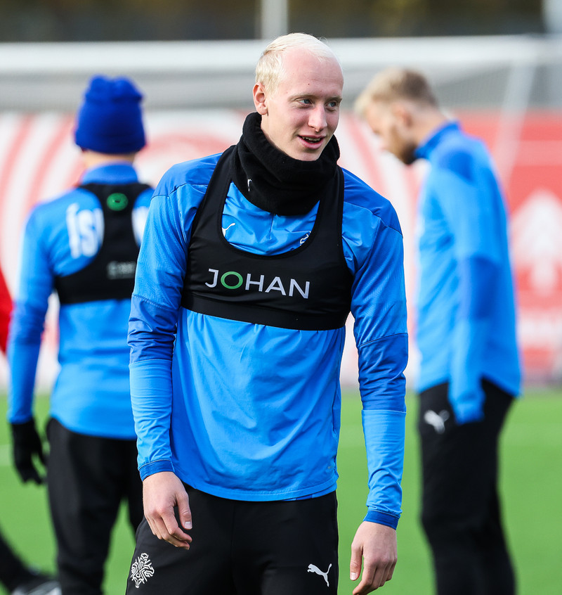 Myndaveisla: U21 æfði fyrir leikinn gegn Ítölum í gær