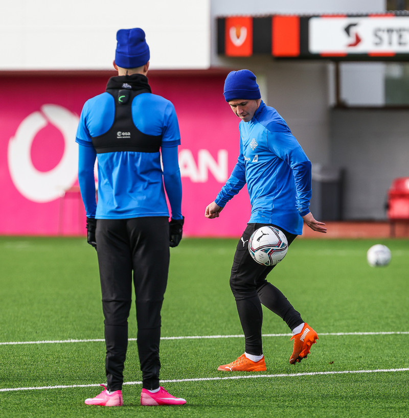 Myndaveisla: U21 æfði fyrir leikinn gegn Ítölum í gær