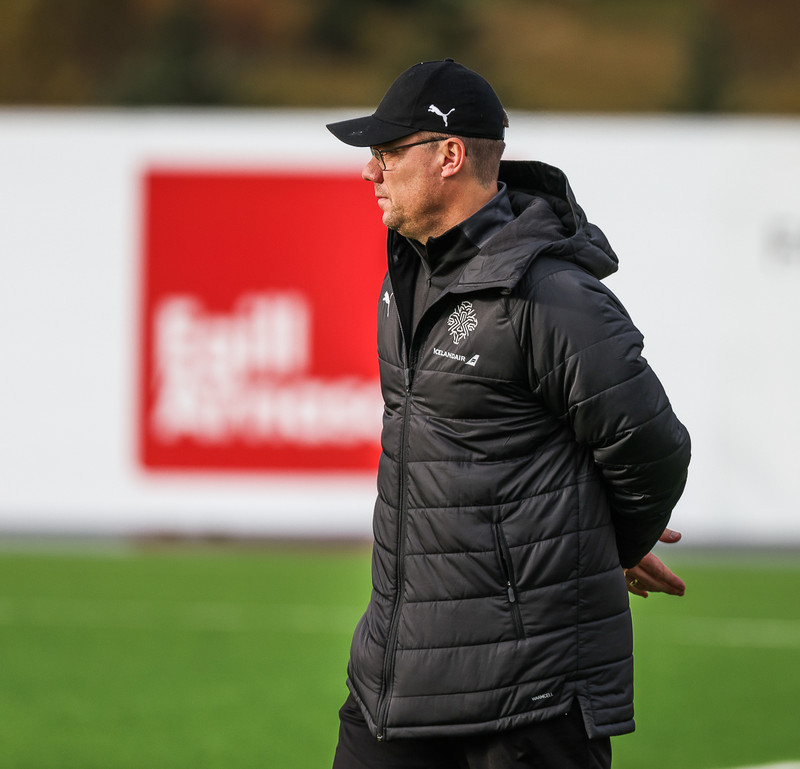 Myndaveisla: U21 æfði fyrir leikinn gegn Ítölum í gær