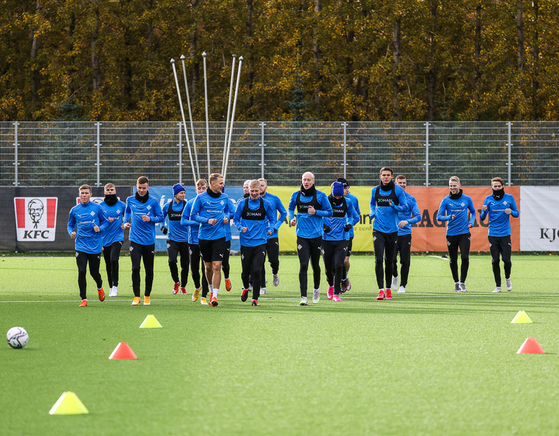 Myndaveisla: U21 æfði fyrir leikinn gegn Ítölum í gær