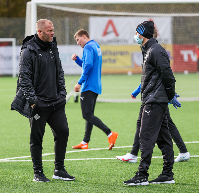 Myndaveisla: U21 æfði fyrir leikinn gegn Ítölum í gær