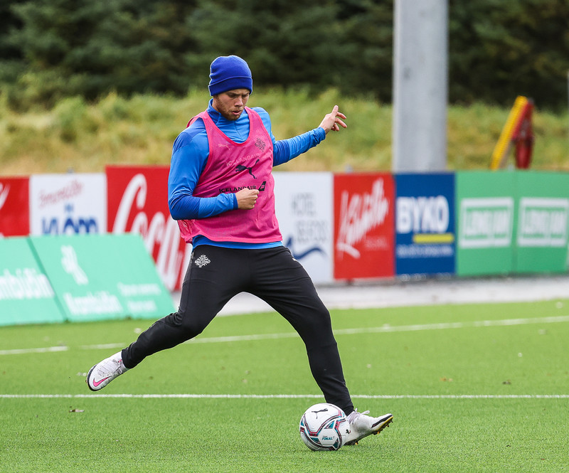 Myndaveisla: U21 æfði fyrir leikinn gegn Ítölum í gær