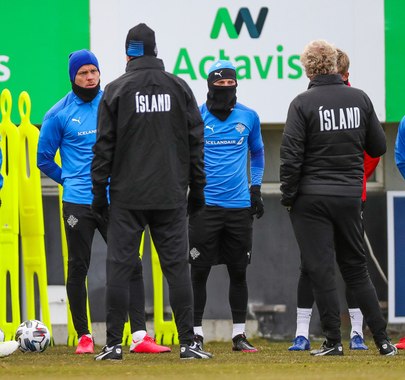 Myndaveisla: Ísland æfði í Kaplakrika í morgun