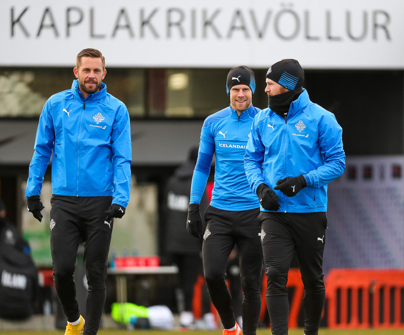 Myndaveisla: Ísland æfði í Kaplakrika í morgun
