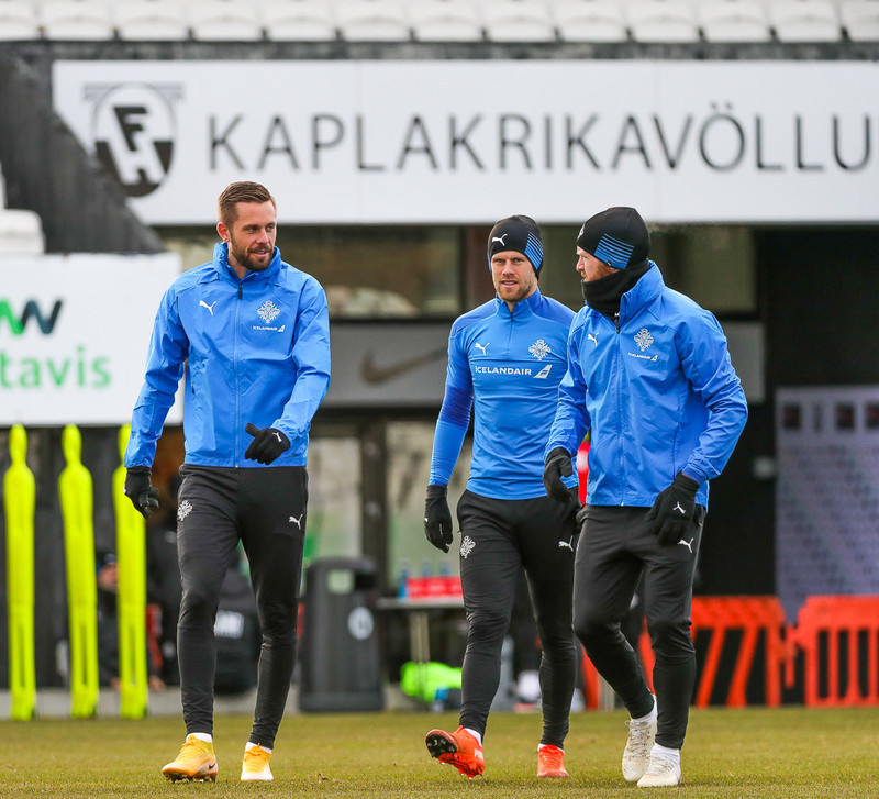 Myndaveisla: Ísland æfði í Kaplakrika í morgun