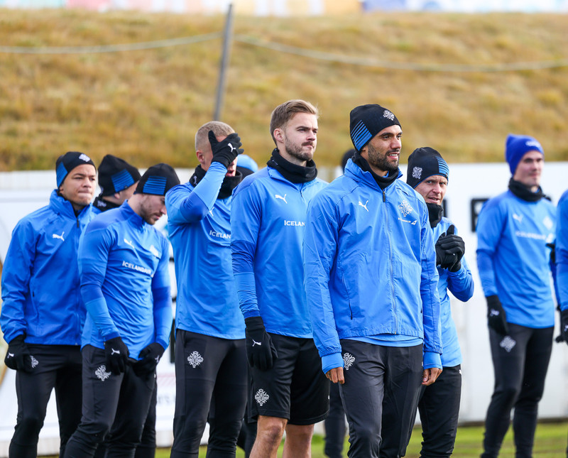 Myndaveisla: Ísland æfði í Kaplakrika í morgun