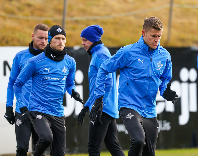 Myndaveisla: Ísland æfði í Kaplakrika í morgun