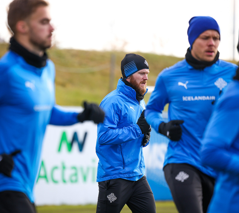 Myndaveisla: Ísland æfði í Kaplakrika í morgun