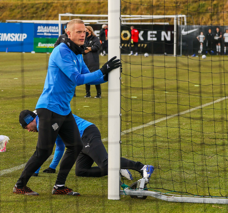 Myndaveisla: Ísland æfði í Kaplakrika í morgun