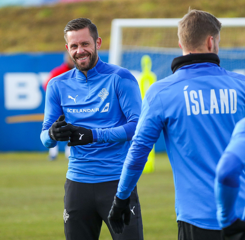 Myndaveisla: Ísland æfði í Kaplakrika í morgun