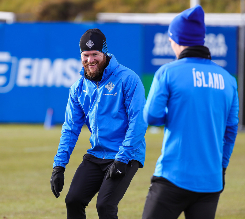 Myndaveisla: Ísland æfði í Kaplakrika í morgun