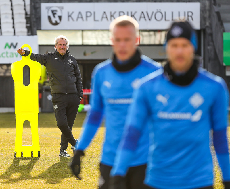 Myndaveisla: Ísland æfði í Kaplakrika í morgun