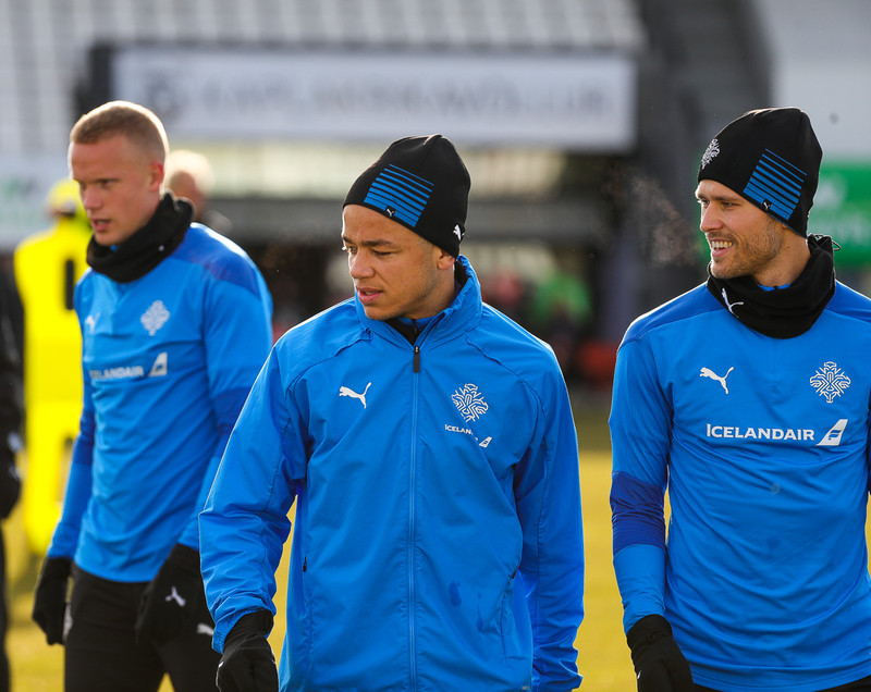 Myndaveisla: Ísland æfði í Kaplakrika í morgun