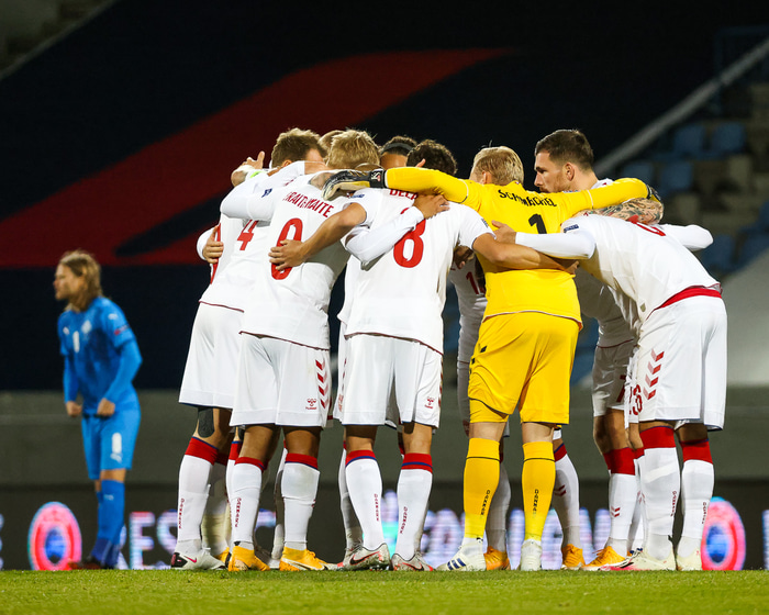 Danir tóku stigin þrjú á Laugardalsvelli.