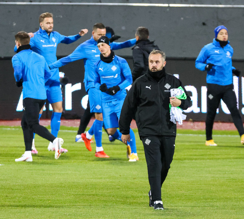 Davíð Snorri er þjálfari U21 landsliðsins.