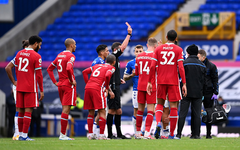 Sjáðu rauða spjald Richarlison - Búinn að senda Thiago skilaboð