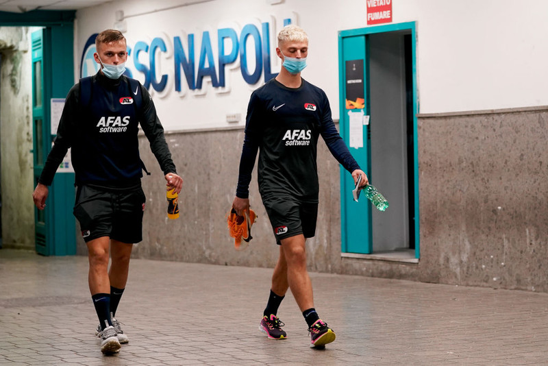 Jesper Karlsson og Albert Guðmundsson skoruðu mörk AZ í dag.