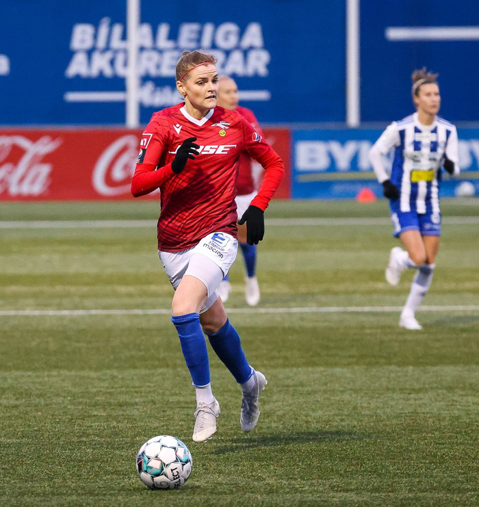 Mist Edvardsdóttir skoraði.