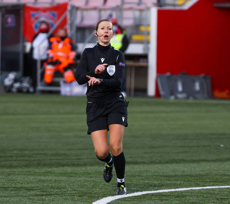 Aleksandra í leiknum í gær.