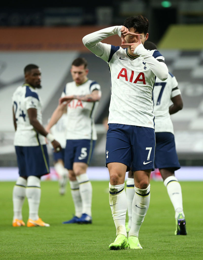 Heung-Min Son skoraði fyrir Tottenham í kvöld