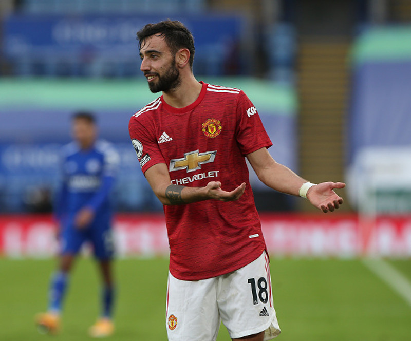 Bruno Fernandes (Man Utd) - Lagði upp og skoraði gegn Leicester.